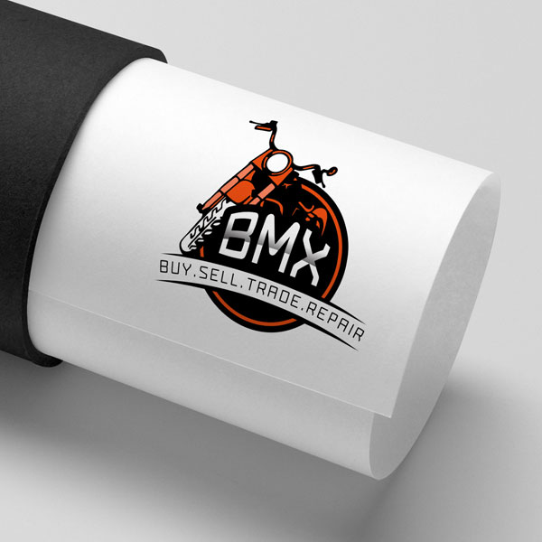 BMX logo mockup
