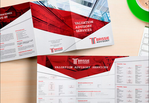 Brochure design mockup
