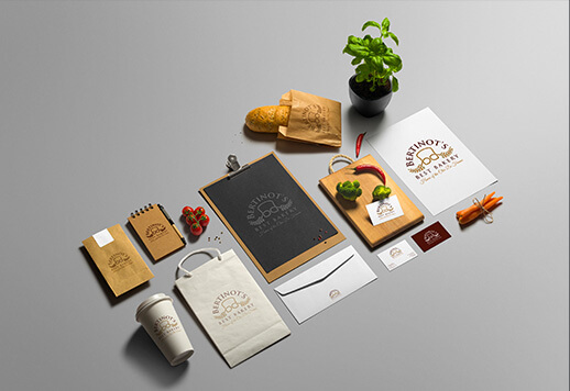 Stationery design mockup